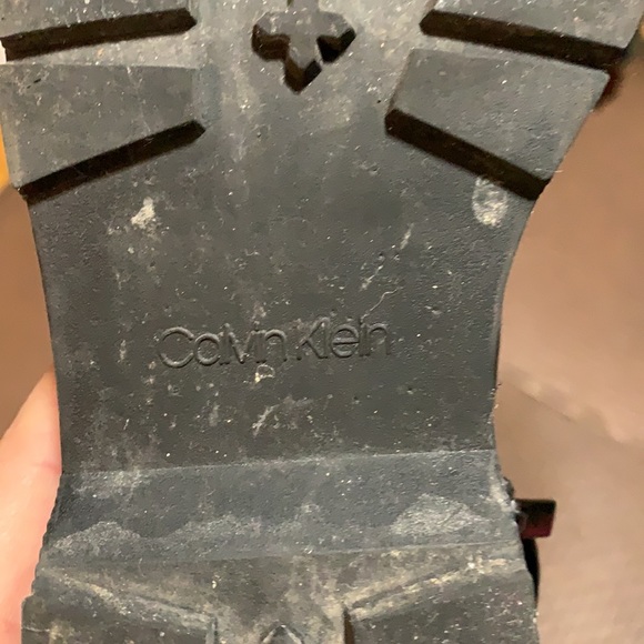 Calvin Klein Tall Low Heeled Boots - Picture 7 of 9